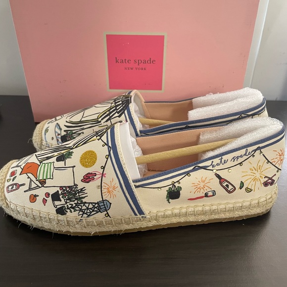 Sold! Kate Spade Roop Top scene espadrilles - Picture 3 of 11